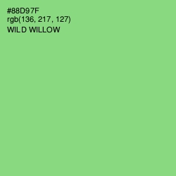 #88D97F - Wild Willow Color Image
